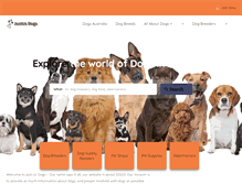 Tablet Screenshot of justusdogs.com.au